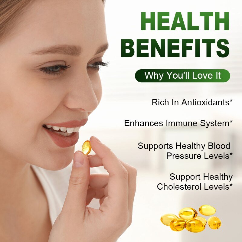 Alliwise Biologische Knoflook Capsules 5000Mg Voor Verlagen Van Cholesterol Verhoogt Immuniteit Verbetert Cardiovasculaire Geurloos Gezondheid Dieet