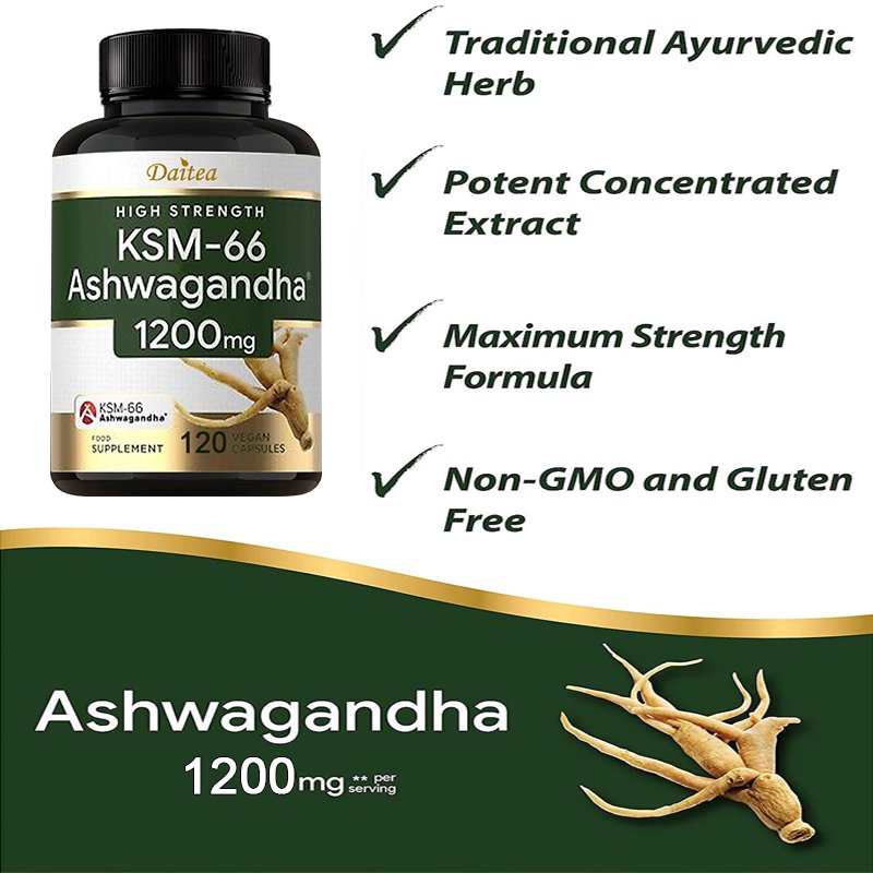 Organische Ashwagandha - Testosteron Supplement Voor Gezondheid, Energie En Uithoudingsvermogen, Spiermassa