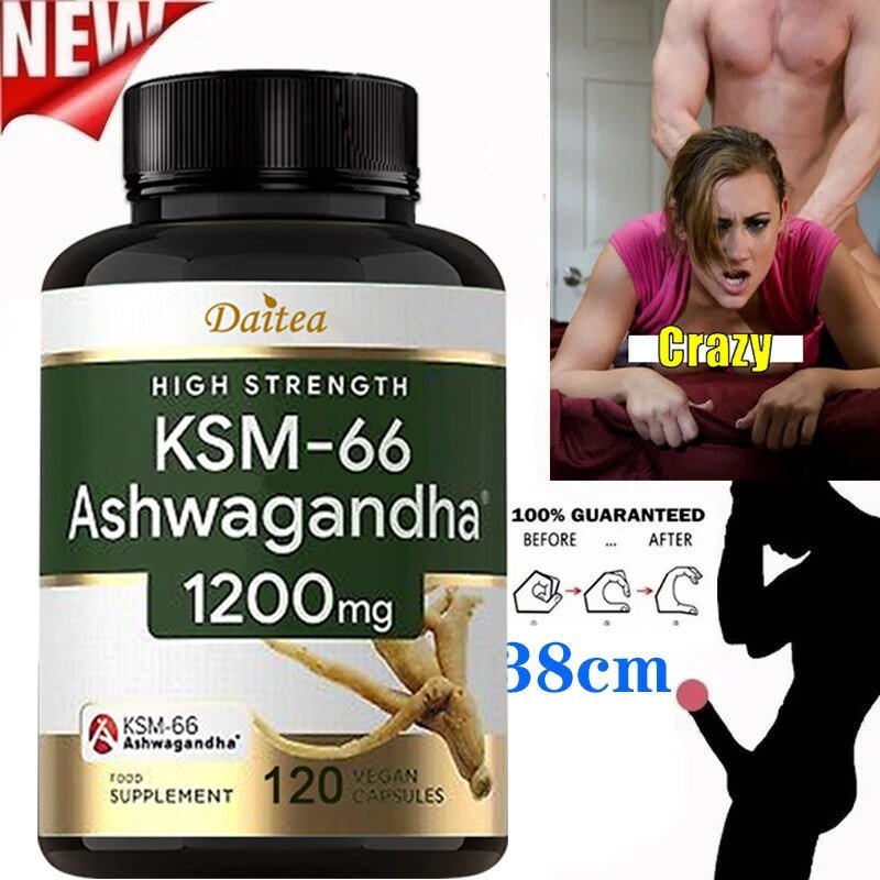 Organische Ashwagandha - Testosteron Supplement Voor Gezondheid, Energie En Uithoudingsvermogen, Spiermassa