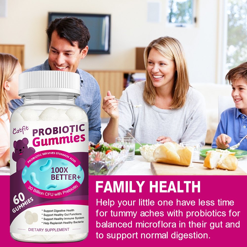 Catfit Biologische Probiotica Gummies Afslanken Product Versterken Immuniteit Gastro-intestinale Verpleging Helpen Spijsvertering Item