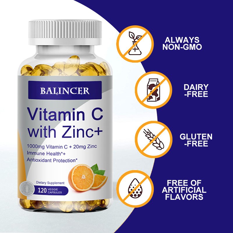 Organische Vitamine C Capsules-Whitening En Hydraterende, Anti-Rimpel, Anti-Aging, Boost Immuniteit, anti-Oxidatie, Boost Energie