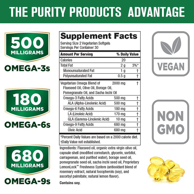 Gpgp Greenpeople Organische Algen Olie Anti-Aging Omega 3-6-9 Vegan En Vegetarische Omeg Hersenen Zorg halal Voedsel Voor Ouderen