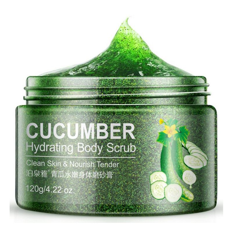 Exfoliërende Gel Body Scrub Crème Shea Butter Fruit Komkommer Amandel Huid Whitening Gaan Cutine Dode Huid Hydraterende Lichaamsverzorging 120G Exfoliërende Gel Body Scrub Crème Shea Butter Fruit Komkommer Amandel Huid Whitening Gaan Cutine Dode Huid Hydraterende Lichaamsverzorging 120G