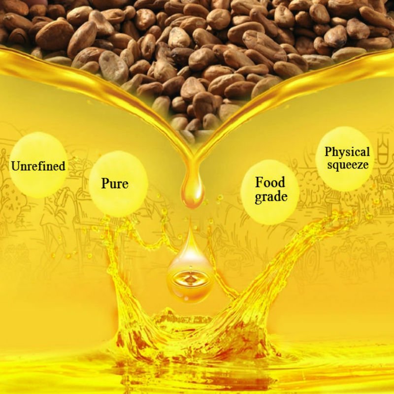 * Dimollaure 100G-500G Pure Cacaoboter Ongeraffineerde Huidverzorging Carrier Olie Lichaam Voeden Hydraterende Olie Huid cosmetica Ruwe