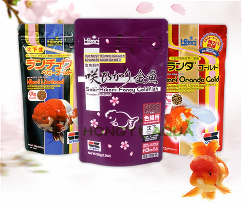 Japan Hikari visvoer Voegen kleur Verhogen lichaam Verhogen hoofd Kiem bijgestaan spijsvertering Goudvis voedsel visvoer Goed effect