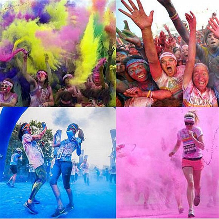 100 G/zak Gekleurde Poeder Voor Holi Party Novelty Festival Regenboog Maïsmeel Funny Gadgets Kleurrijke Poeder Gags Bananasplit 100 G/zak Gekleurde Poeder Voor Holi Party Novelty Festival Regenboog Maïsmeel Funny Gadgets Kleurrijke Poeder Gags Bananasplit