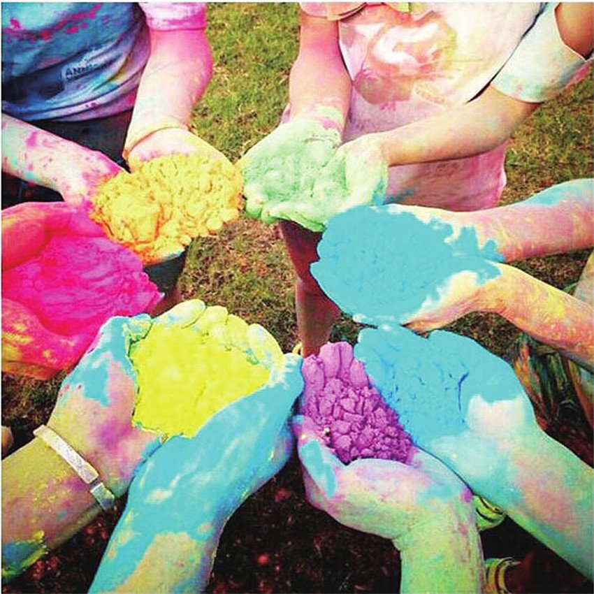 100 G/zak Gekleurde Poeder Voor Holi Party Novelty Festival Regenboog Maïsmeel Funny Gadgets Kleurrijke Poeder Gags Bananasplit 100 G/zak Gekleurde Poeder Voor Holi Party Novelty Festival Regenboog Maïsmeel Funny Gadgets Kleurrijke Poeder Gags Bananasplit