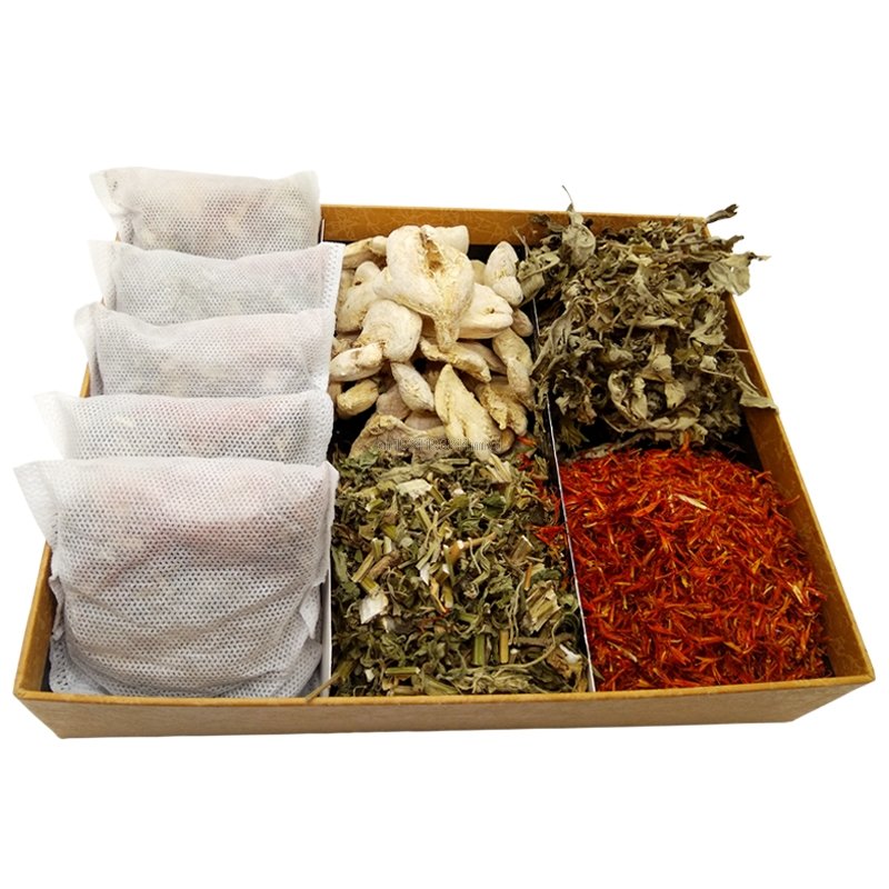Chinese Geneeskunde Voeten Poeder Thuis Gezondheid Saffloer Gember Alsem Moxa Motherwort Voetverzorging Bad Spa Bubble Soak Ai Kruiden Zak