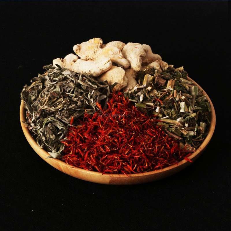 Chinese Geneeskunde Voeten Poeder Thuis Gezondheid Saffloer Gember Alsem Moxa Motherwort Voetverzorging Bad Spa Bubble Soak Ai Kruiden Zak