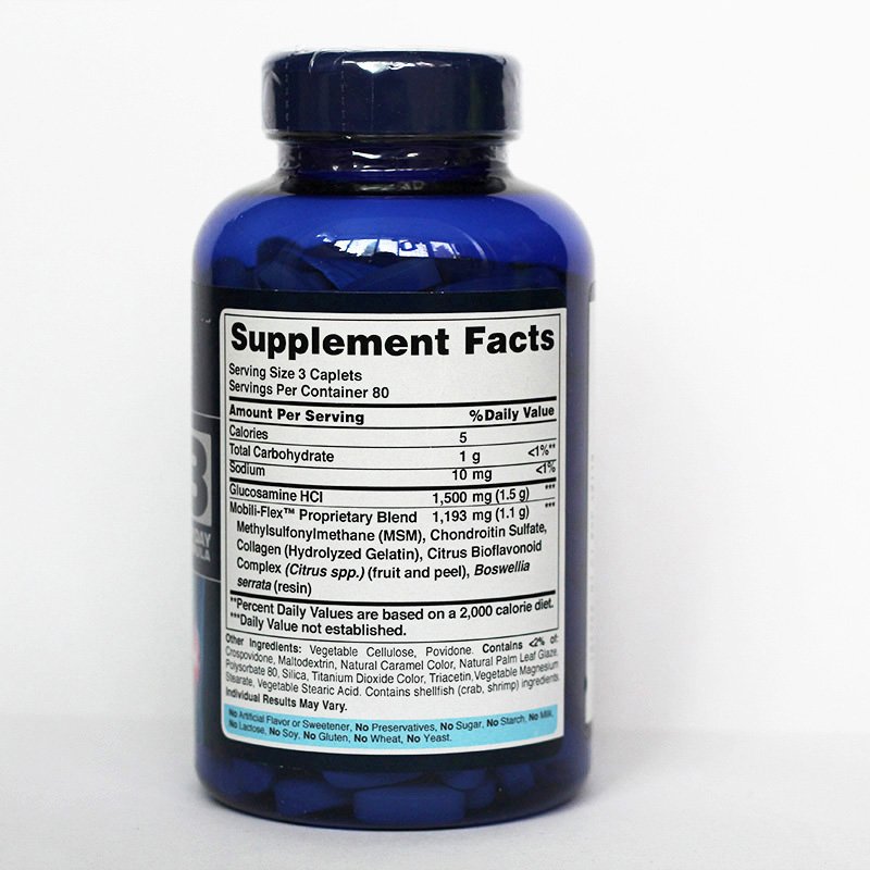 Dubbele Sterkte Glucosamine Chondroïtine & Msm Joint Fopspeen 240 Capsules Gratis Verzending
