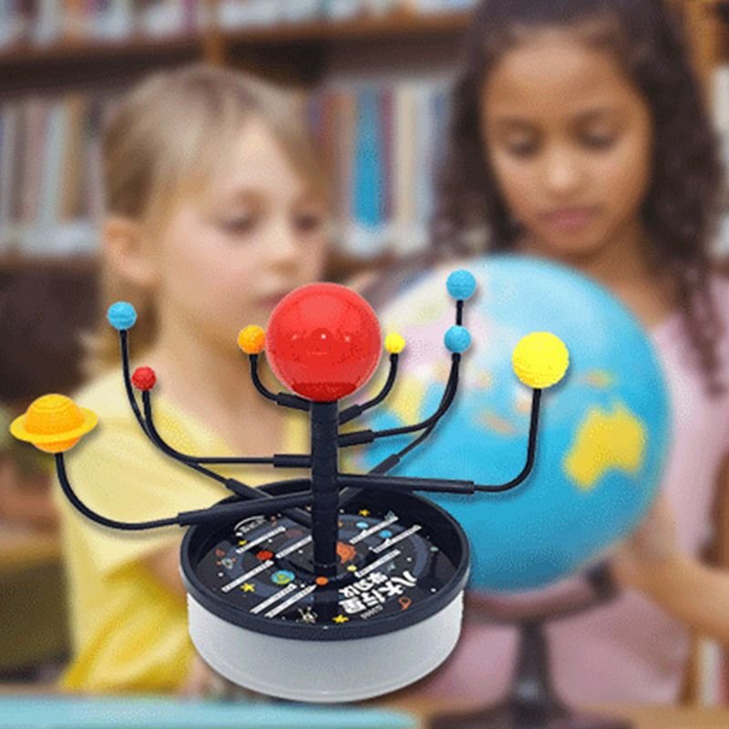 1Set Zonnestelsel Negen Planeten Model Science Kit Diy Montage Ouder-kind Interactie Planetarium Speelgoed Kinderen Educatief Speelgoed