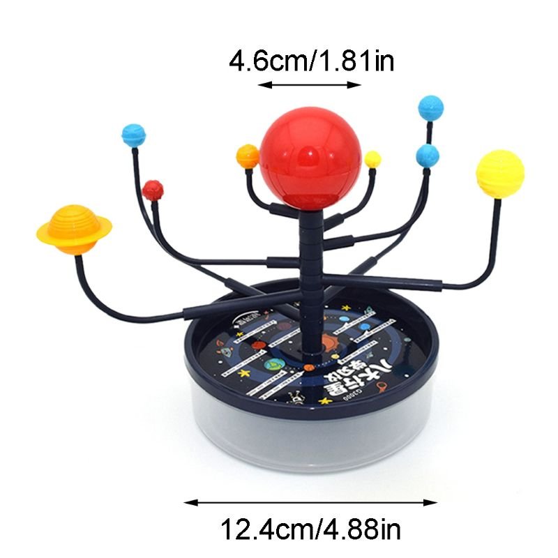 1Set Zonnestelsel Negen Planeten Model Science Kit Diy Montage Ouder-kind Interactie Planetarium Speelgoed Kinderen Educatief Speelgoed