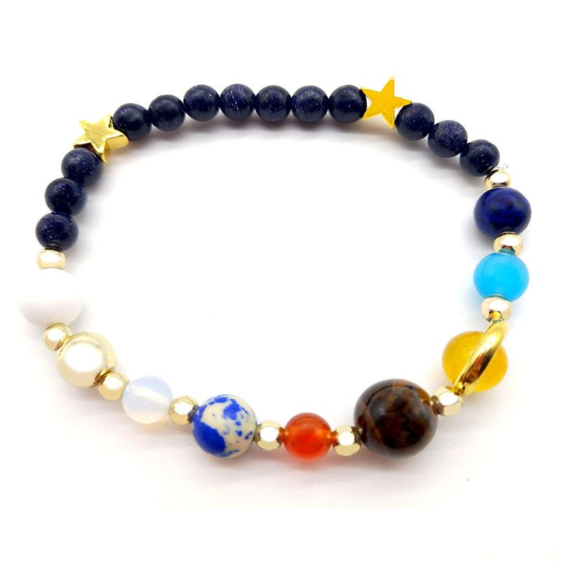 Universe Acht Planeten Kralen Armbanden Mode-sieraden Natuurlijke Zonnestelsel Energie Armband Voor Vrouwen Of Mannen Chritmas