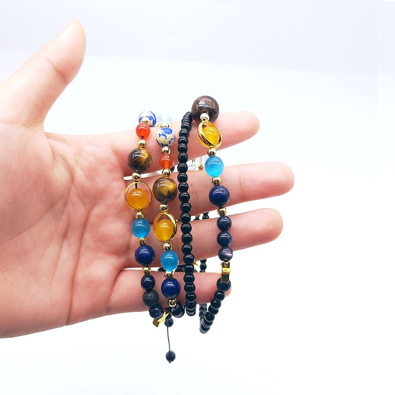 Universe Acht Planeten Kralen Armbanden Mode-sieraden Natuurlijke Zonnestelsel Energie Armband Voor Vrouwen Of Mannen Chritmas
