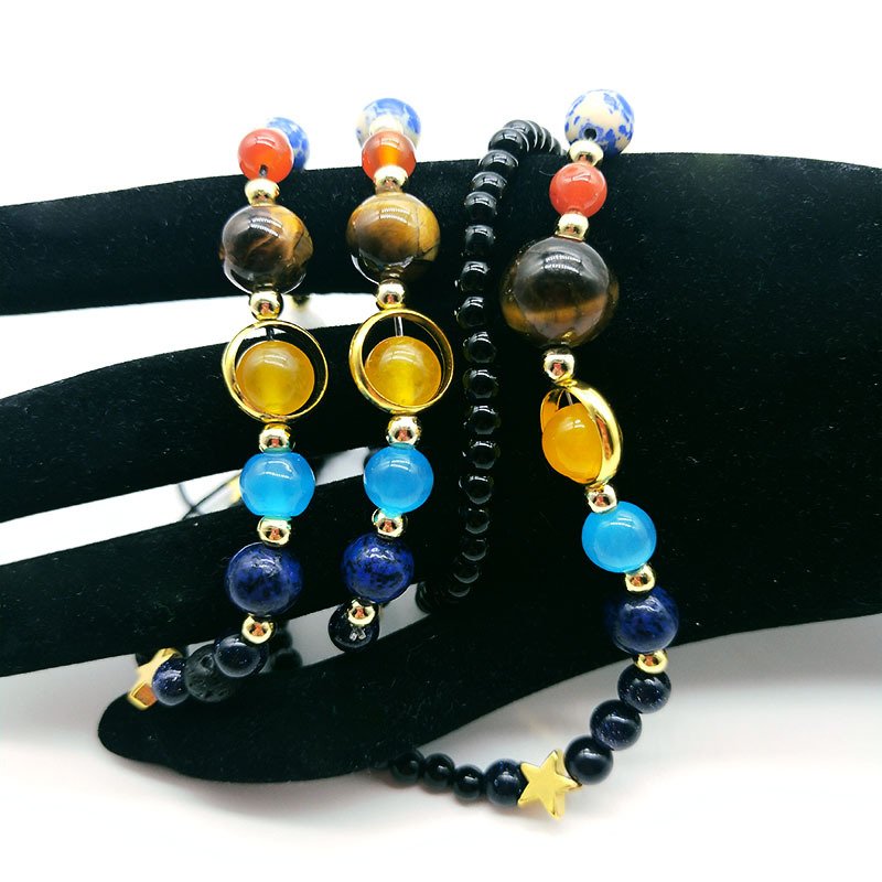 Universe Acht Planeten Kralen Armbanden Mode-sieraden Natuurlijke Zonnestelsel Energie Armband Voor Vrouwen Of Mannen Chritmas