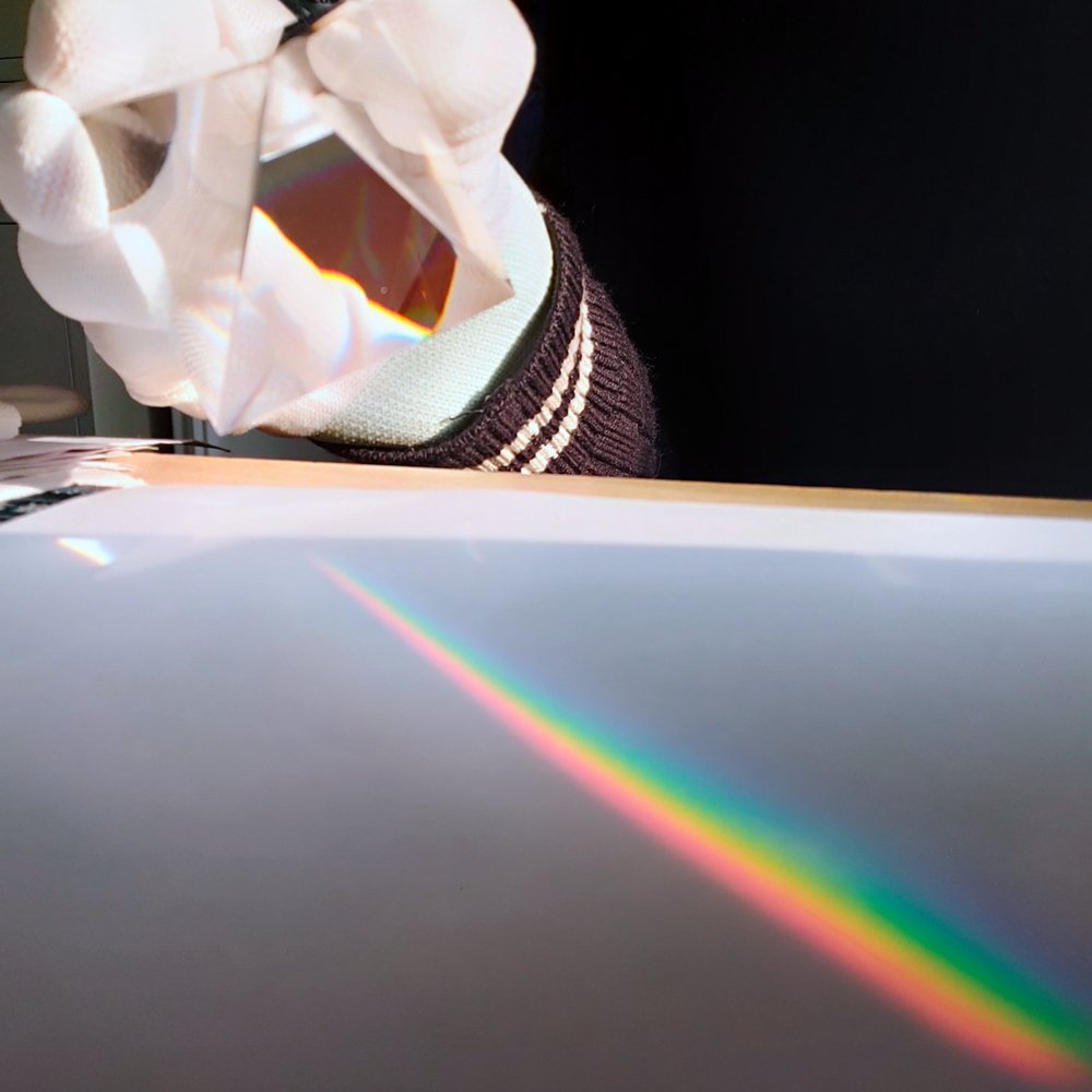 80Mm Hoge Kwaliteit Optische Glas Transparant Regenboog Rechthoekige Polyhedral Popularisering Wetenschap Studeren Student Piramide Prisma