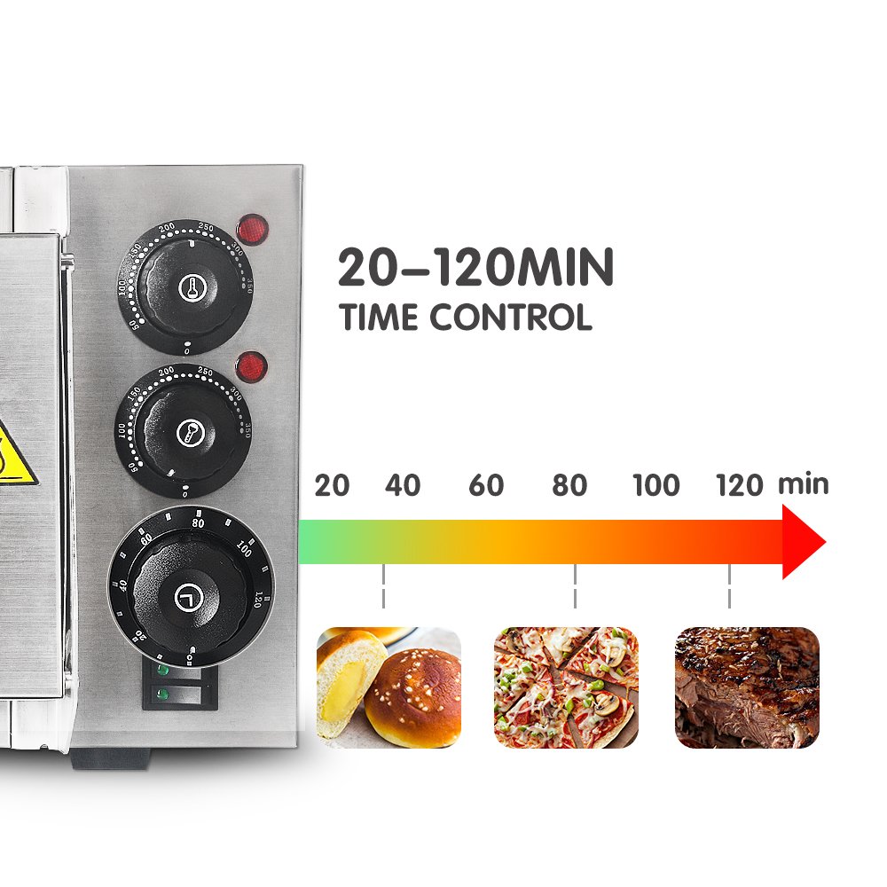 Itop Rvs Elektrische Pizza Oven Taart Geroosterde Kip Pizza Fornuis Commerciële Gebruik Keuken Bakken Machine Keukenmachine