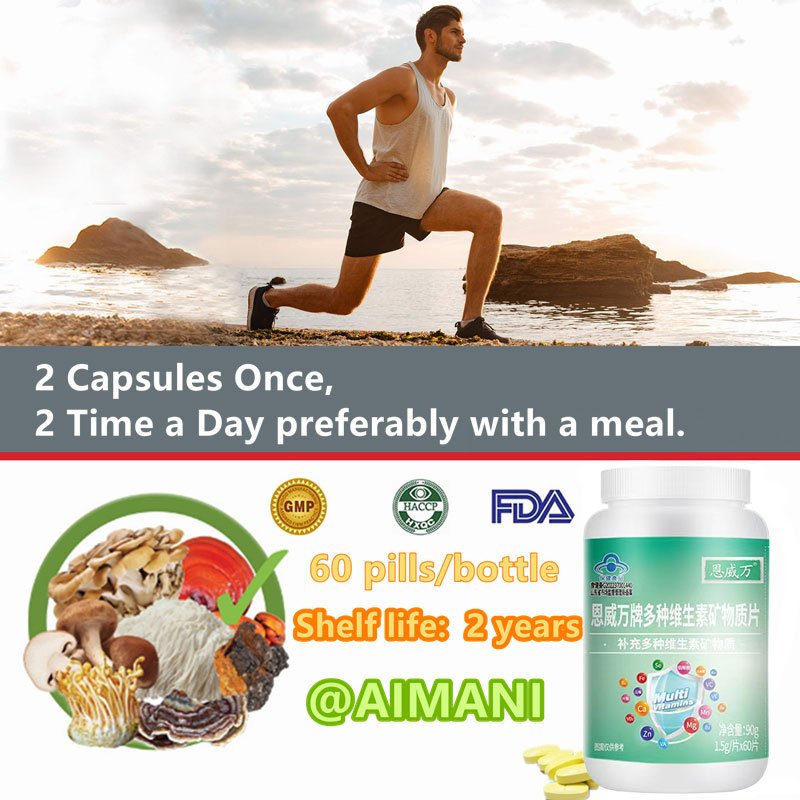Dagelijkse Multivitamine Met Vitaminen Mineralen Organische Voedingsmiddelen Capsules Vitamine A, C, B2, B3, B5, b6, B12 Groenten Vruchten Vegan Pillen