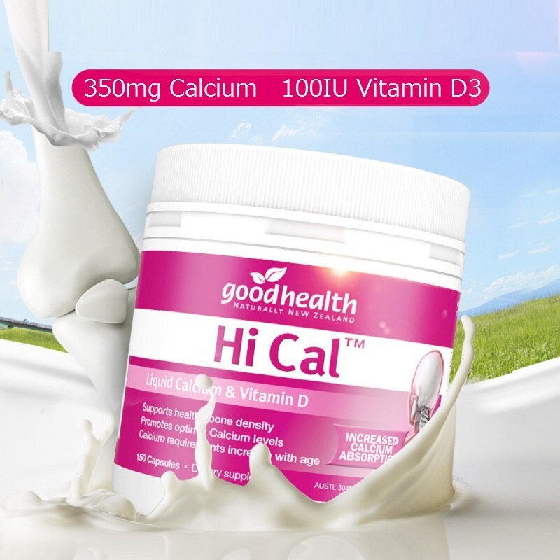 Goede Gezondheid Vloeibare Calcium Vitamine D3 150 Capsules Gezonde Bone Dichtheid Tanden Gewrichten Spieren Osteoporose Behandeling Supplementen