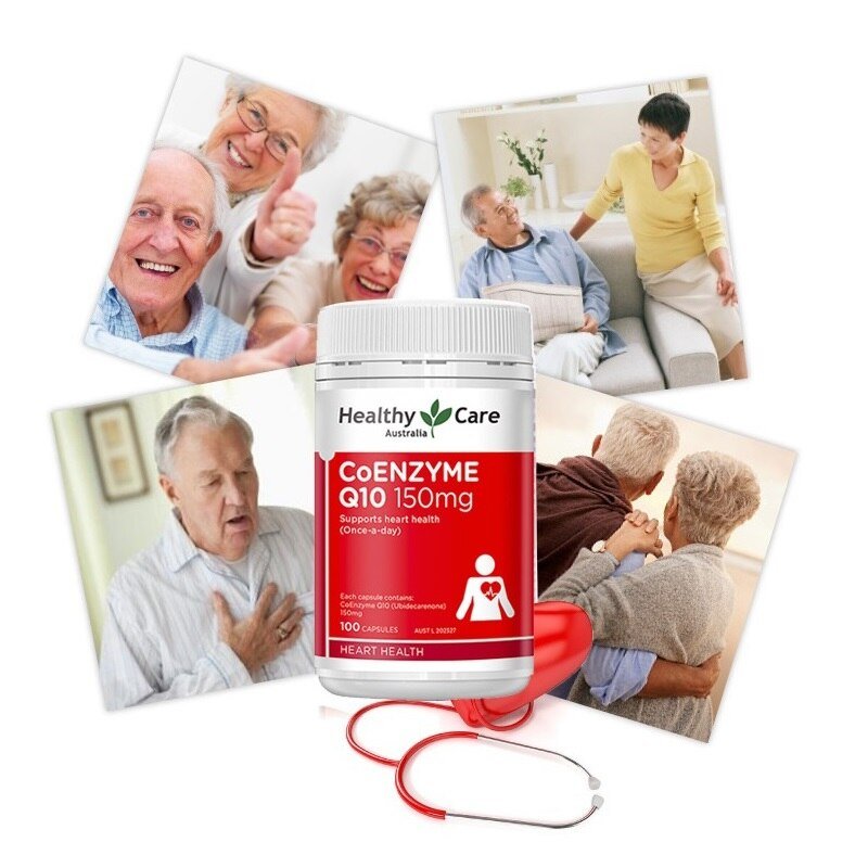 Gezonde Zorg Co-enzym CoQ10 Capsules Mannen Vrouwen Hart Gezondheid Supplementen Fysieke Prestaties Cardiovasculaire Systeem Energie Niveaus
