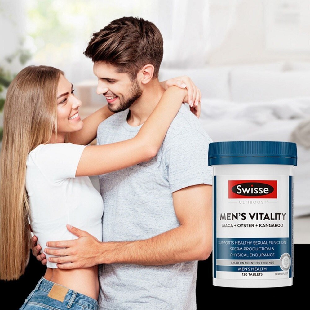 Australië Swisse Mannen Verbinding Multivitaminen 120 Tabletten + Mannen Vitaliteit 120 Tabletten Uithoudingsvermogen Maca Oyster Zink Kangoeroe Supplementen