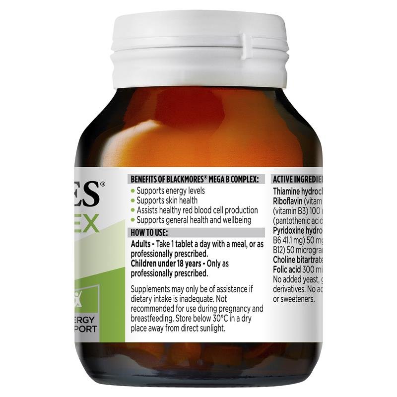 Australië Bm Vitaminen Mega B Complex 75Tablet Zenuwstelsel Stress Functie Boost Fysieke Activiteit Gezondheid Wellness Supplementen