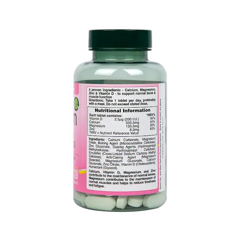 Calcium Magnesium Zink & Vitamine D 120 Tabletten Gratis Verzending