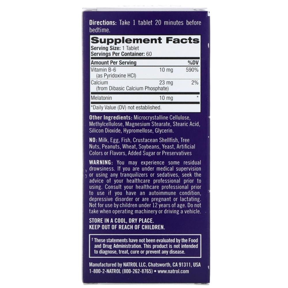 2 Flessen Natrol Geavanceerde Slaap Melatonine 10 Mg 60 Tabletten Calcium Vitamine Sneller In Slaap Vallen Verblijf In Slaap Langer Gratis Verzending 2 Flessen Natrol Geavanceerde Slaap Melatonine 10 Mg 60 Tabletten Calcium Vitamine Sneller In Slaap Vallen Verblijf In Slaap Langer Gratis Verzending