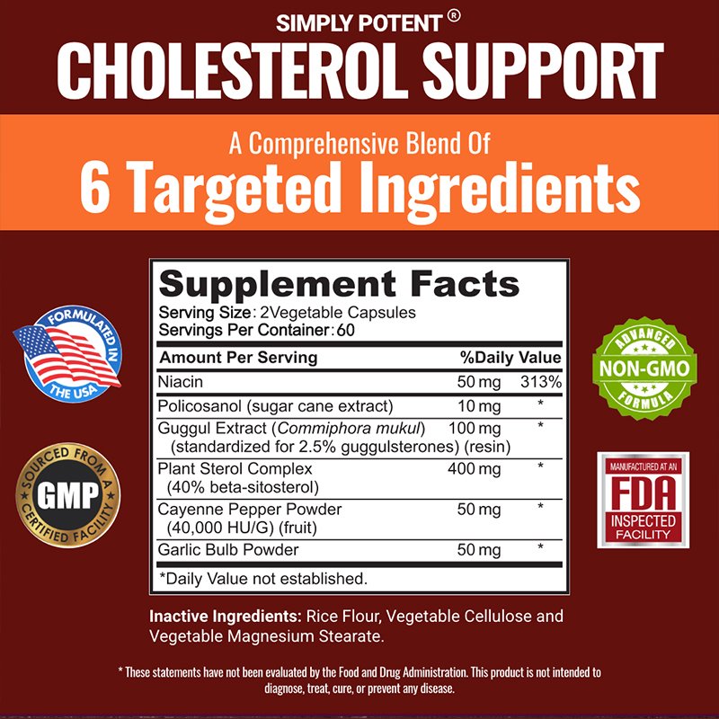 Gezonde Voedingssupplement-Verlaagt Hoge Cholesterol, Helpt Metabolisme, Verbrandt Vet, Verliest Gewicht, Helpt Bloedstroom