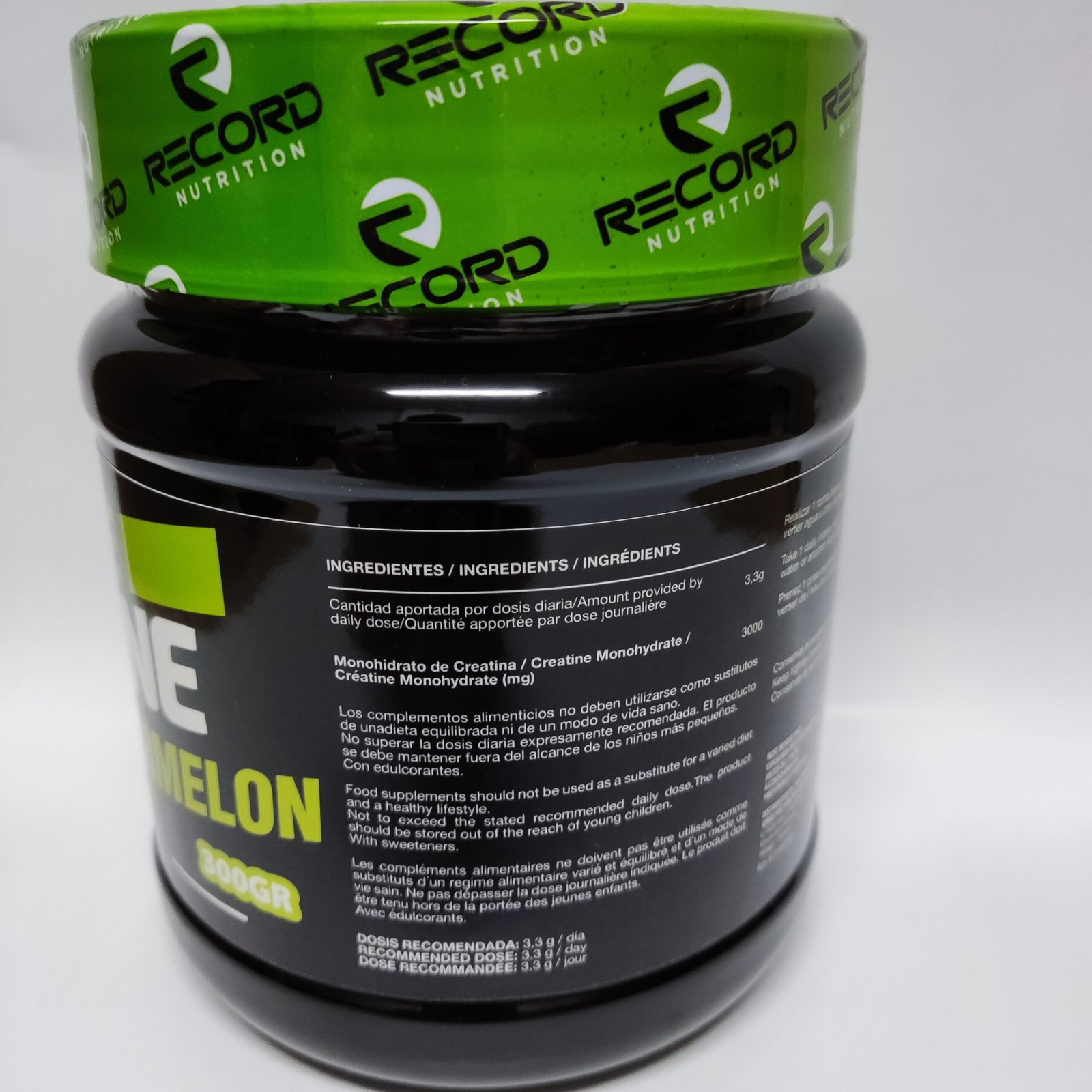 Pure Creatine Monohydrate 300GR Watermeloen Smaak Voor Spiermassa Toenemende, Hoge Intensiteit Workouts, vertragingen Vermoeidheid En Verhoogt Sport Prestaties, Instant Energie, Gezonde Voeding