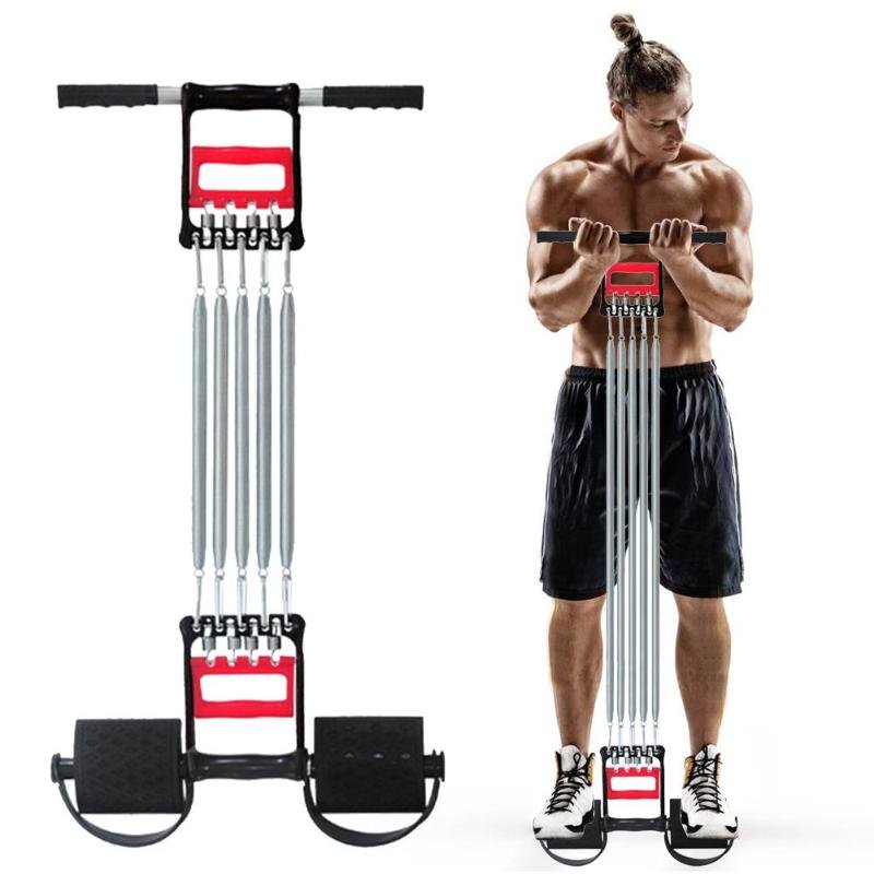 Lente Borst Ontwikkelaar Expander Mannen Spanning Puller Fitness Rvs Spieren Oefening Workout Apparatuur Weerstand Bands Lente Borst Ontwikkelaar Expander Mannen Spanning Puller Fitness Rvs Spieren Oefening Workout Apparatuur Weerstand Bands
