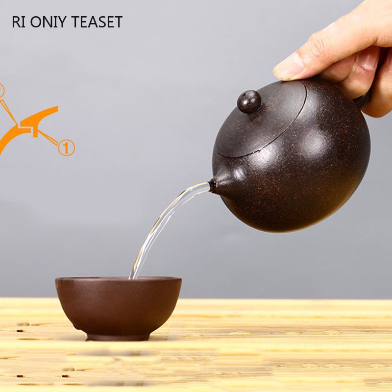 Yixing Paarse Klei Theepot Beroemde Handgemaakte Bal Gat Filter Xishi Tea Pot Chinese Authentieke Zisha Thee Set Waterkoker Aangepaste Geschenken