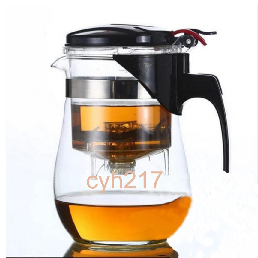 750Ml Hittebestendige Glazen Theepot Chinese Kung Fu Thee Bloem Thee Pot Compact Size Koffiezetapparaat Puer Waterkoker Drinkwares