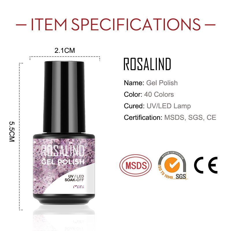 Rosalind Nagellak Rood Geel Serie Gel Vernissen Alle Voor Manicure Nagels Art Base Top Coat Uv Semi Permanente Nail gellak