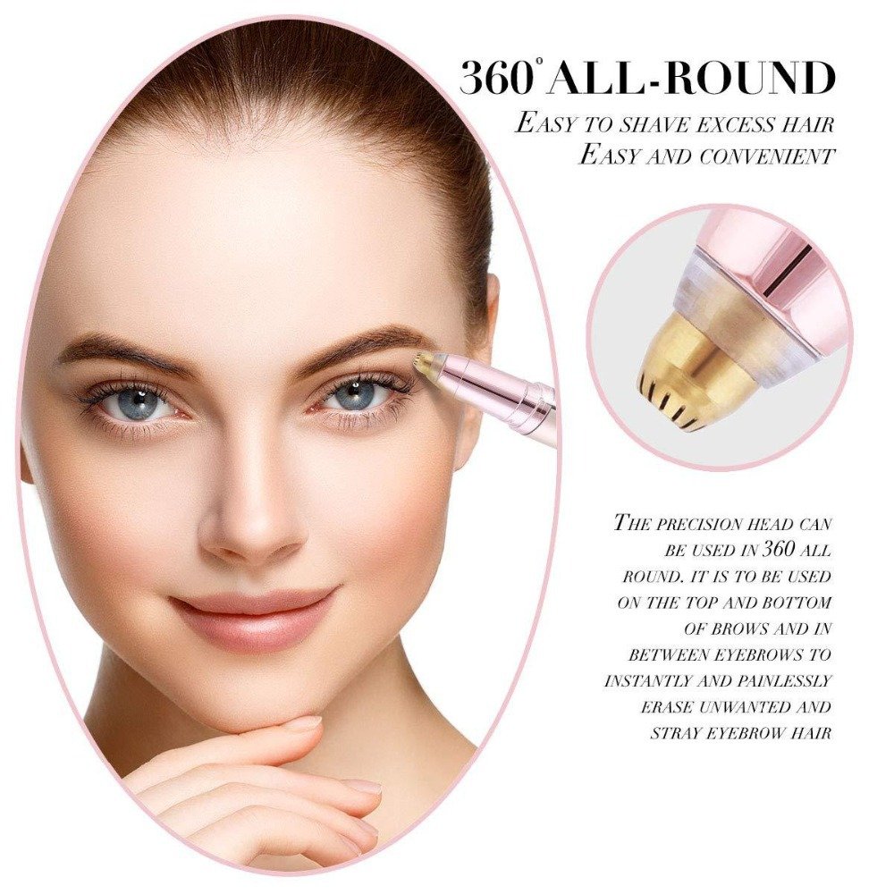 Vrouwen Elektrische Wenkbrauw Trimmer Eye Brow Shaper Potlood Gezicht Haar Remover Voor Vrouwen Automatische Wenkbrauw Scheerapparaten Zakmes
