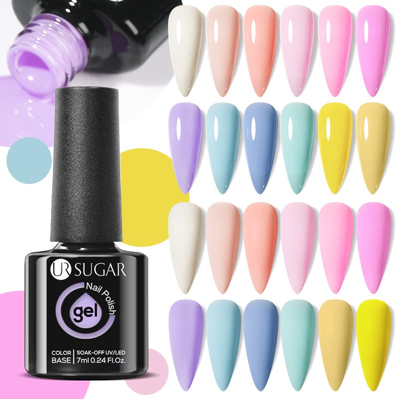 Ur Suiker 7Ml Glazen Fles Gel Nagellak Lente Zomer Semi-Permanente Vernis Losweken Uv Led Gel vernissen Alle Voor Manicure