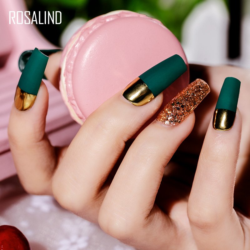 Rosalind Glitter Nagellak Semi Permanente Alle Voor Manicure Nails Art Uv Led Hybrid Vernissen Base Top Coat Soff Off gel Nail