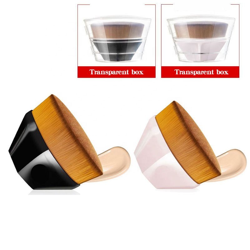 Zes Hoeken Make-Up Borstel Kabuki Vlekkeloze Foundation Brush Voor Vloeibare Make Up Brush Set Cosmetische Zachte Synthetische Make-Up Voor Vrouwen