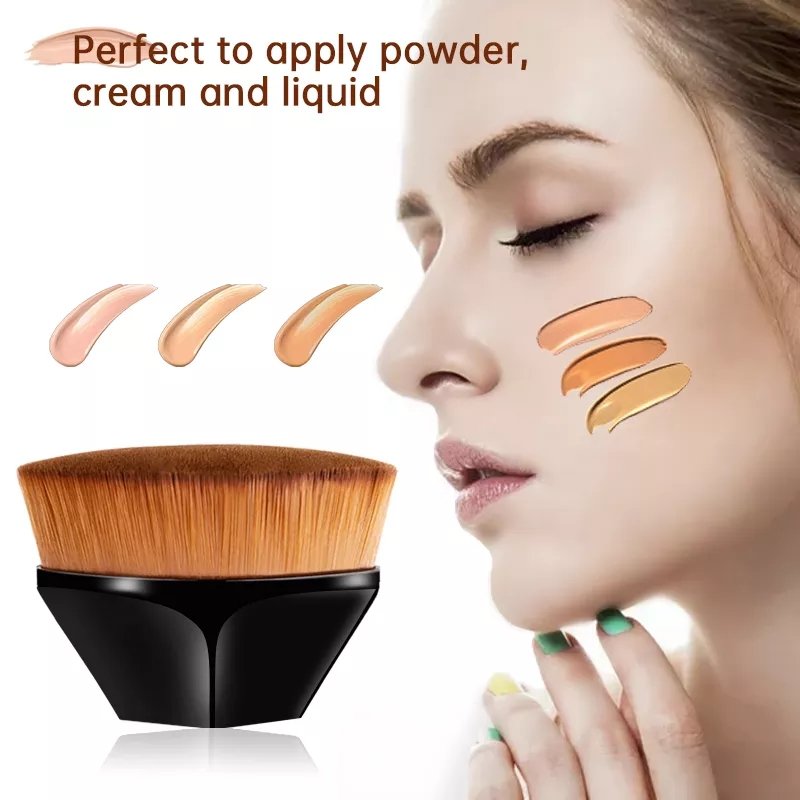 Zes Hoeken Make-Up Borstel Kabuki Vlekkeloze Foundation Brush Voor Vloeibare Make Up Brush Set Cosmetische Zachte Synthetische Make-Up Voor Vrouwen