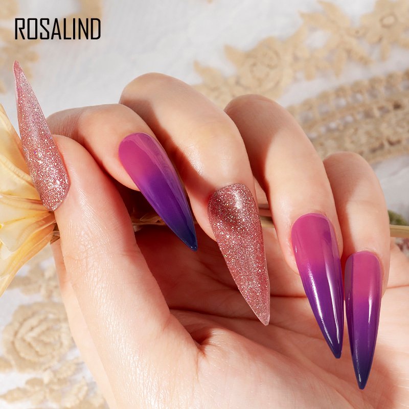 Rosalind Thermische Nagellak Kleur Verandert Met De Temperatuur Uv Glitter Nail Gel Semi Permanente Vernissen Alle Voor Nagels Art
