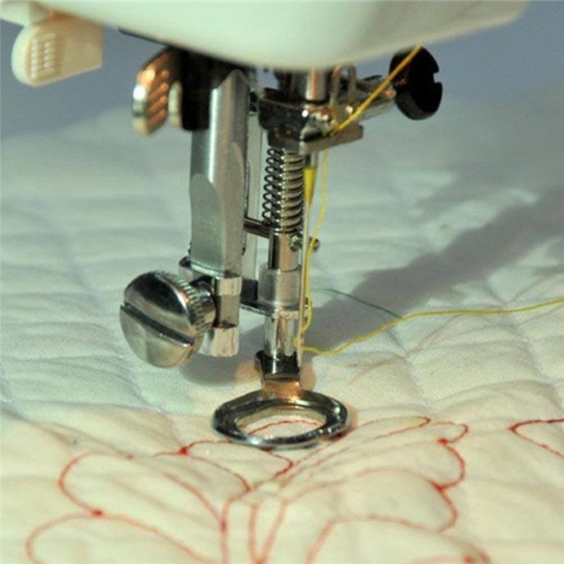 Naaien Accessoires Borduren Stopvoet presser Gratis Motion Metal Quilten Naaivoet-Fit Alle Lage Shank Naaimachine 5AA7022