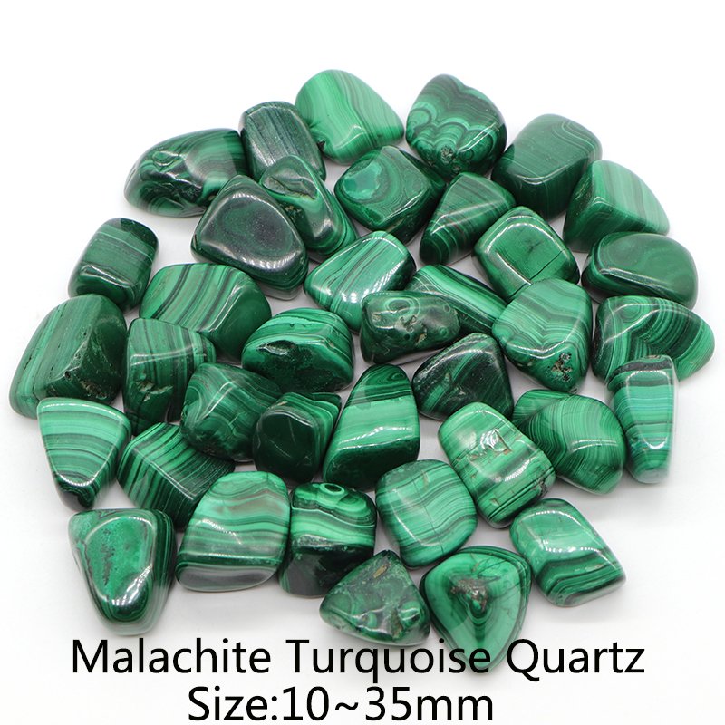Natuurlijke Malachiet Turquoise Quartz Kristallen En Healing Stenen Getrommeld Bulk Minerale Specime Edelstenen Thuis Aquarium Decoratie