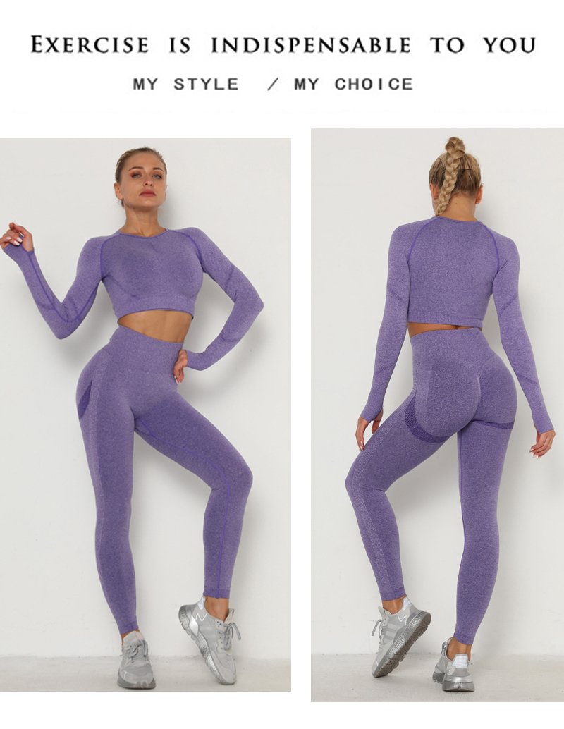 Yoga Seamless Clothing Set For Women