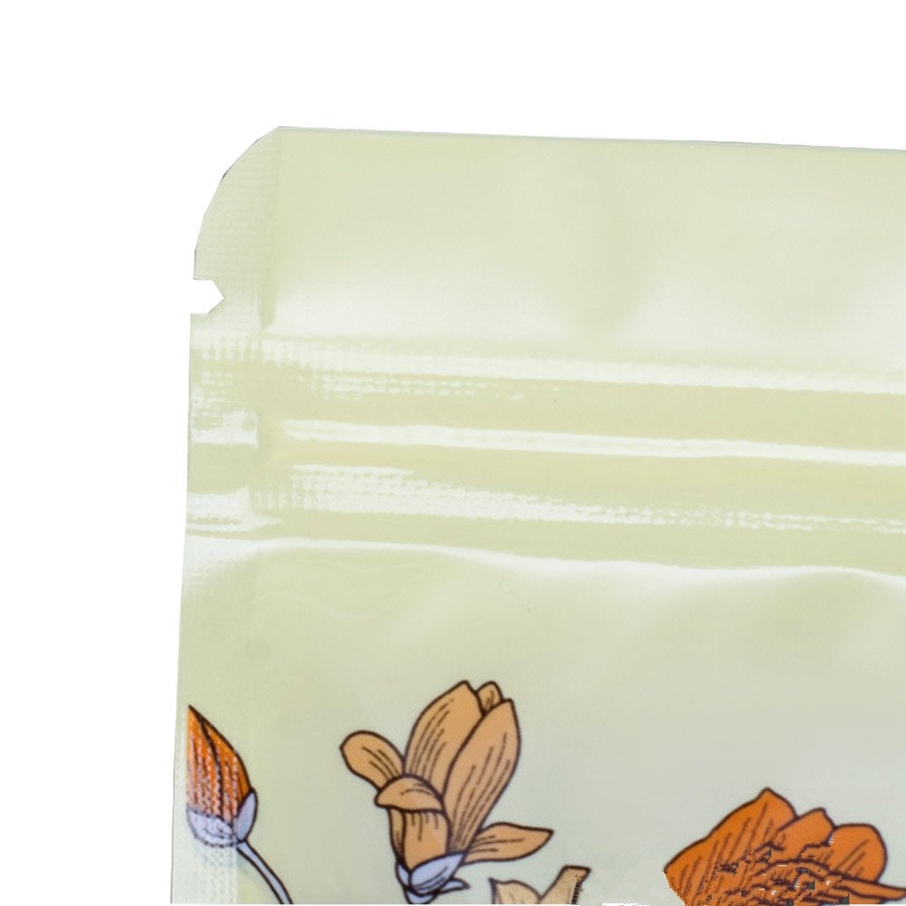 100 Stks/partij Magnolia Bloem Transparant Stand Up Zak Voedsel Snoep Thee Snacks Noten Gedroogde Vruchten Waterdicht Stofdicht Tear Notch 100 Stks/partij Magnolia Bloem Transparant Stand Up Zak Voedsel Snoep Thee Snacks Noten Gedroogde Vruchten Waterdicht Stofdicht Tear Notch