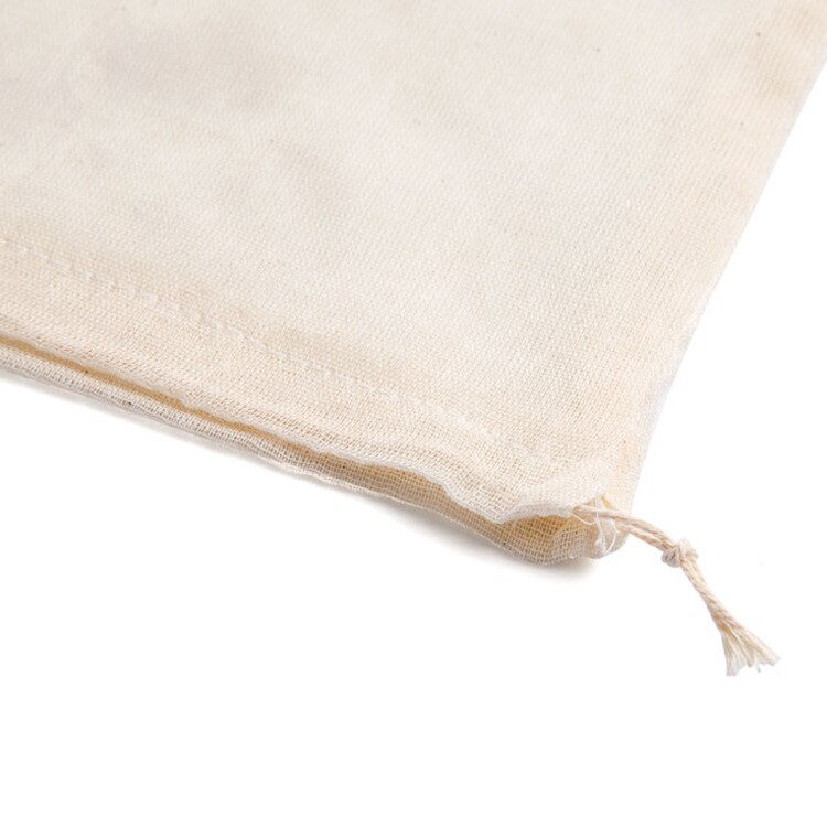 1Pcs Multifunctionele Linnen Katoen Zeef Herbruikbare Chinese Geneeskunde Filter Tas Soep Theezakjes