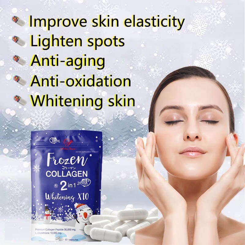 Winstown Bevroren Collageen Detox Huid Whitening Capsules Bevroren Collageen 2 In 1 Whitening Supplementen Voor Donkere Huid Detox Capsule Winstown Bevroren Collageen Detox Huid Whitening Capsules Bevroren Collageen 2 In 1 Whitening Supplementen Voor Donkere Huid Detox Capsule