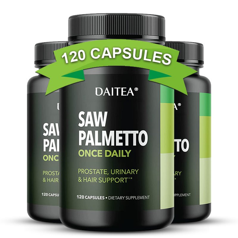 Saw Palmetto Prostaat Ondersteuning Voor Mannen Natuurlijke Dht Blokkeren Haar Vitaminen Voor Prostaat Gezondheid, Frequent Urineren & Haaruitval