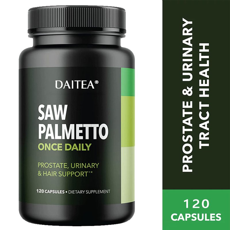 Saw Palmetto Prostaat Ondersteuning Voor Mannen Natuurlijke Dht Blokkeren Haar Vitaminen Voor Prostaat Gezondheid, Frequent Urineren & Haaruitval