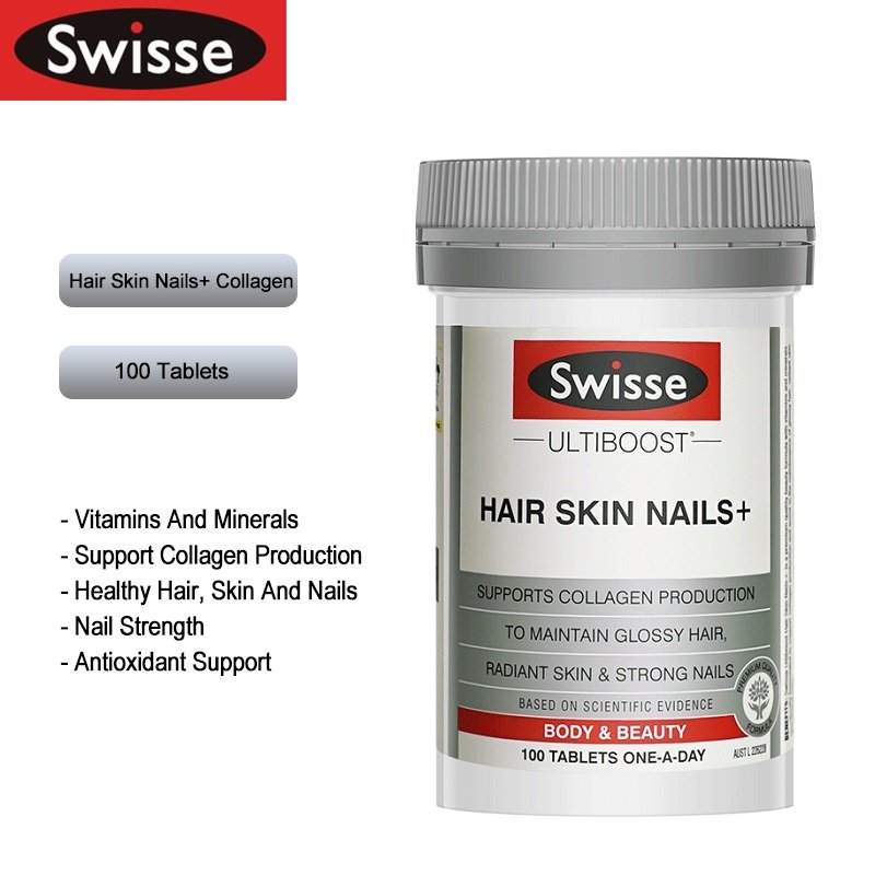 Australië Swisse Haarverzorging Skin Nail Care Collageen 100 Tabletten Bellezza Eiwit Capsules Voor Vrouwen Gezondheid & Wellness Supplementen