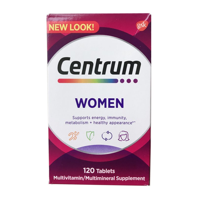 Centrum Multiviamin/Multimineral Supplement 120 Tabletten Gratis Verzending